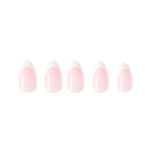 French Manicure Almond Nails I Glamnetic – glamnetic