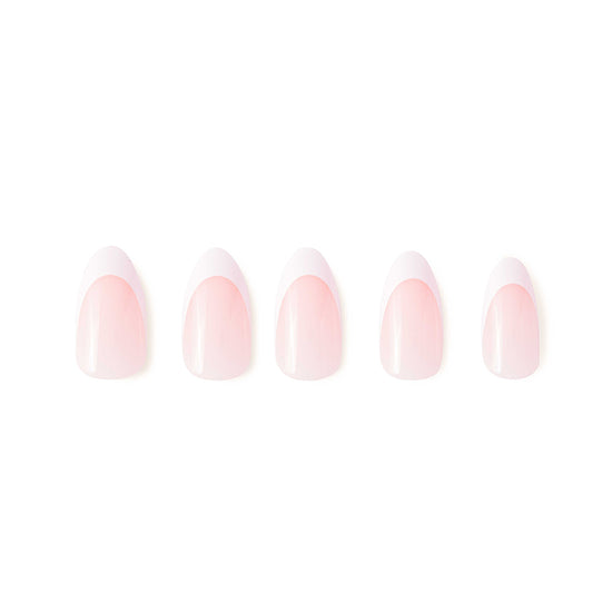 French Manicure Almond Nails I Glamnetic – glamnetic